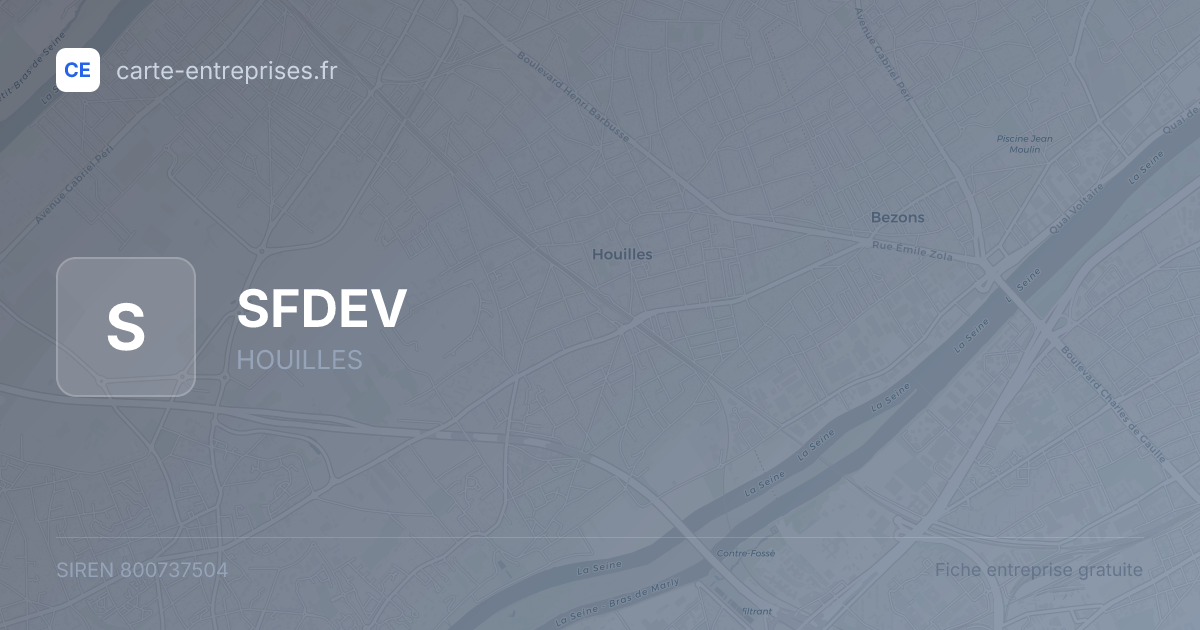 SFDEV — 800737504 — fiche entreprise