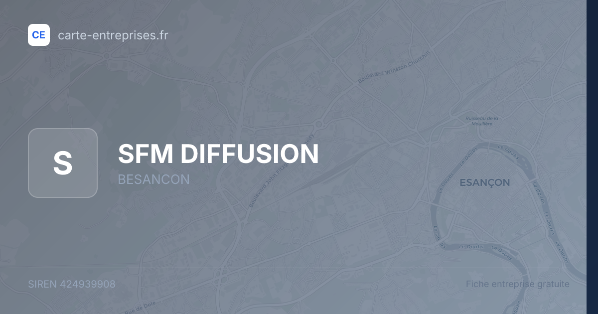 SFM DIFFUSION — 424939908 — fiche entreprise