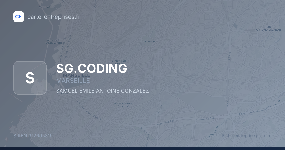 SG.CODING — 912695319 — fiche entreprise
