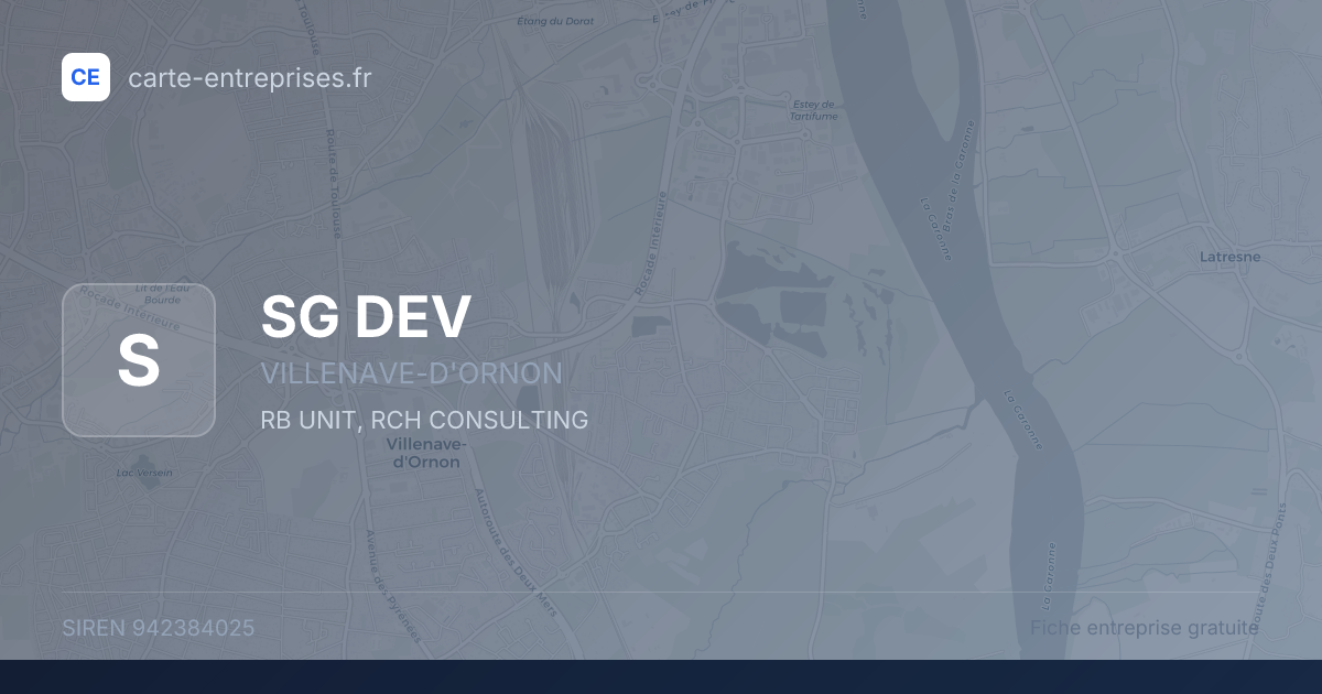 SG DEV — 942384025 — fiche entreprise
