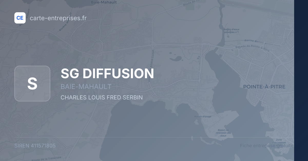 SG DIFFUSION — 411571805 — fiche entreprise