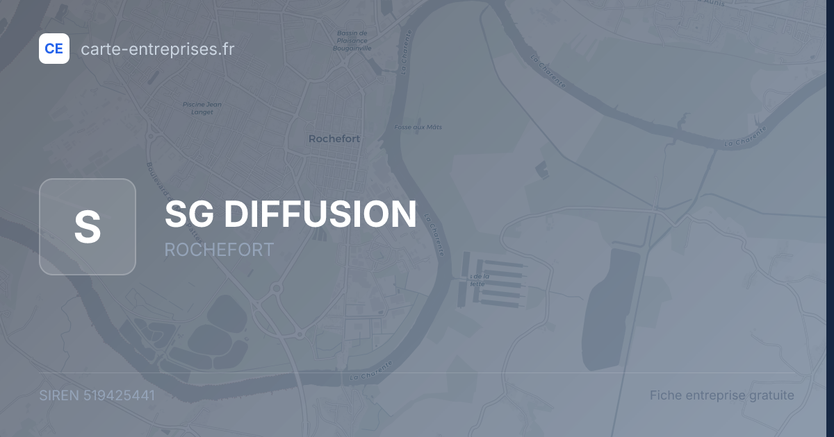 SG DIFFUSION — 519425441 — fiche entreprise