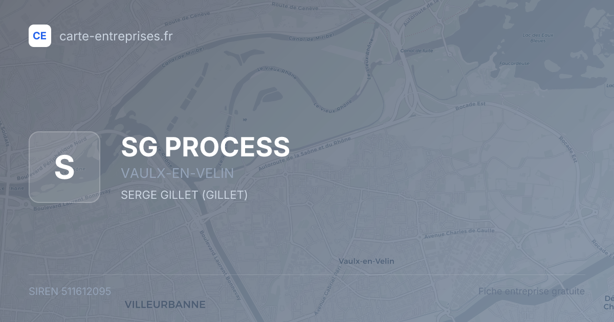 SG PROCESS — 511612095 — fiche entreprise