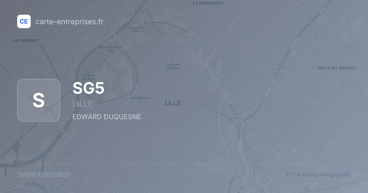 SG5 — 928250620 — fiche entreprise