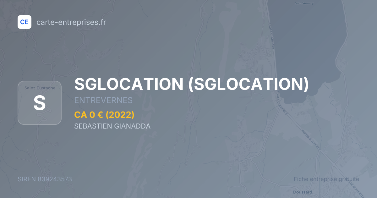 SGLOCATION — 839243573 — fiche entreprise