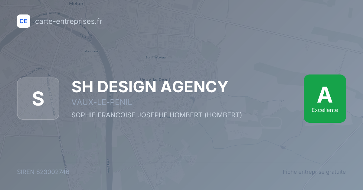 SH DESIGN AGENCY — 823002746 — fiche entreprise