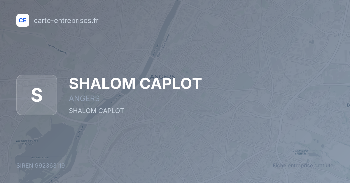SHALOM CAPLOT — 992363119 — fiche entreprise