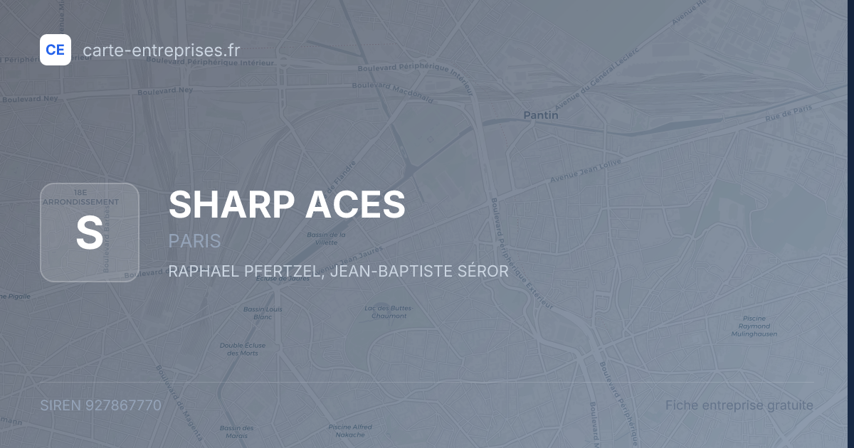SHARP ACES — 927867770 — fiche entreprise