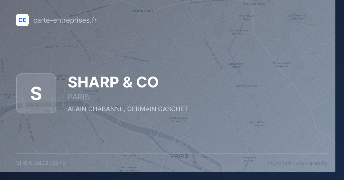 SHARP & CO — 982273245 — fiche entreprise