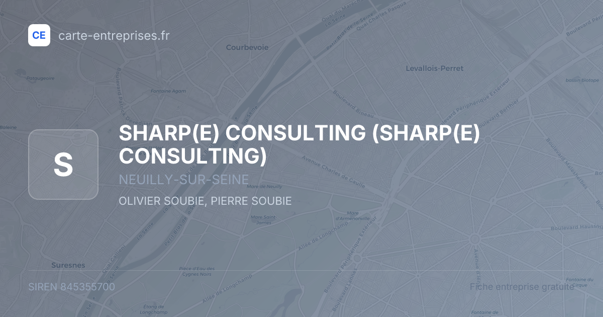 SHARP(E) CONSULTING (SHARP(E) CONSULTING) — 845355700 — fiche entreprise