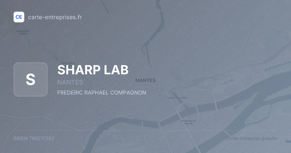 SHARP LAB — 790217392 — fiche entreprise