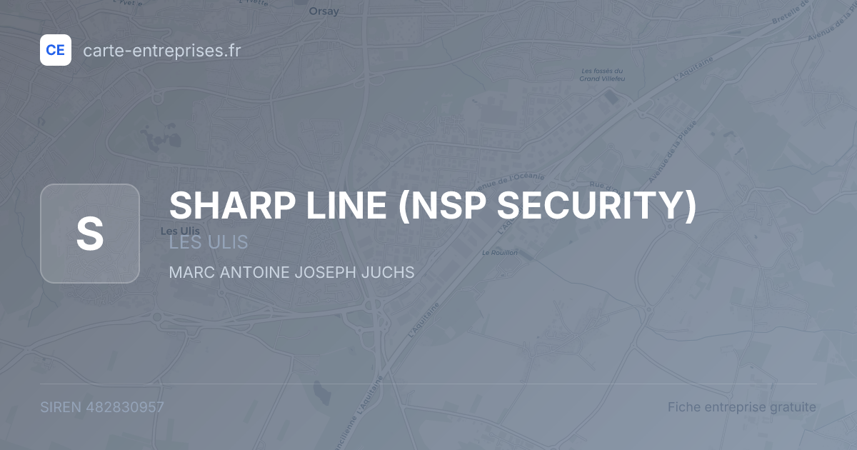 SHARP LINE (NSP SECURITY) — 482830957 — fiche entreprise
