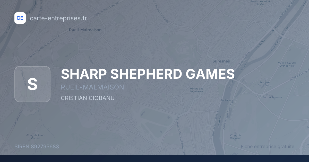 SHARP SHEPHERD GAMES — 892795683 — fiche entreprise
