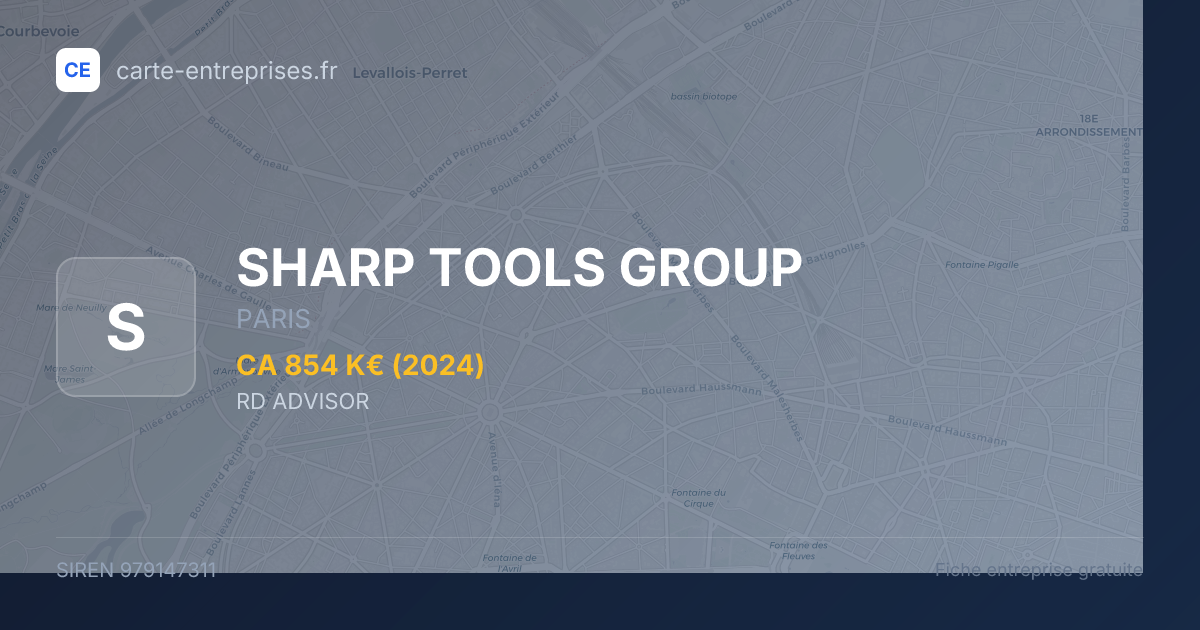 SHARP TOOLS GROUP — 979147311 — fiche entreprise