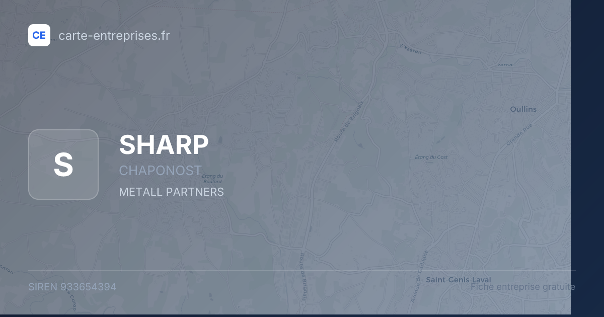 SHARP — 933654394 — fiche entreprise
