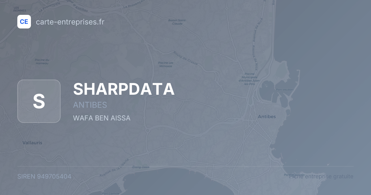 SHARPDATA — 949705404 — fiche entreprise