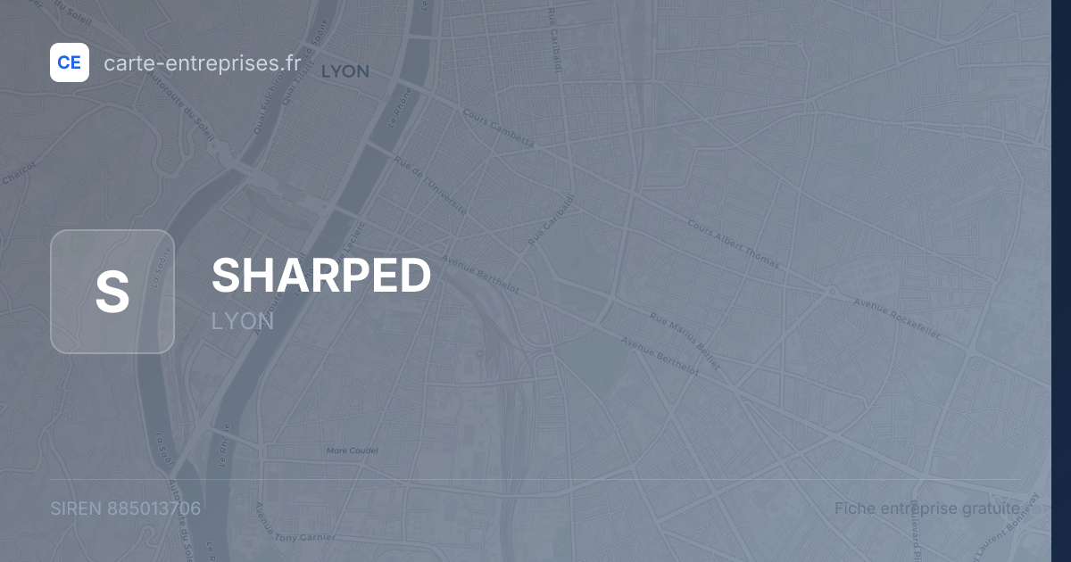 SHARPED — 885013706 — fiche entreprise