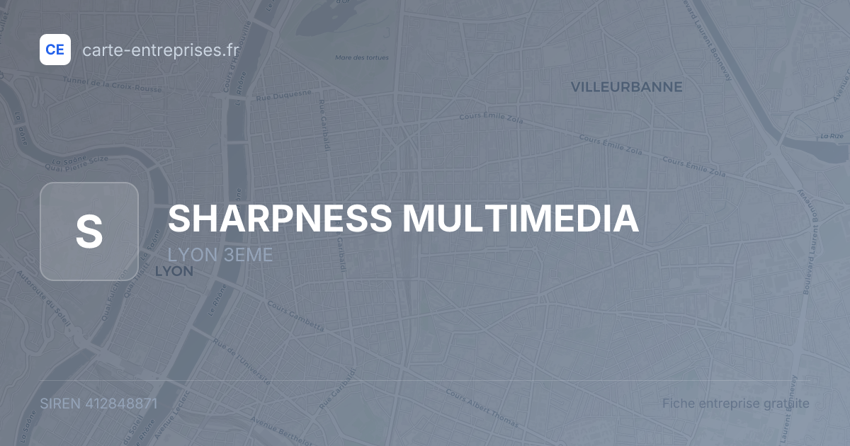 SHARPNESS MULTIMEDIA — 412848871 — fiche entreprise