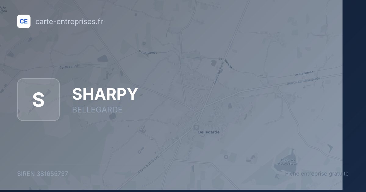 SHARPY — 381655737 — fiche entreprise