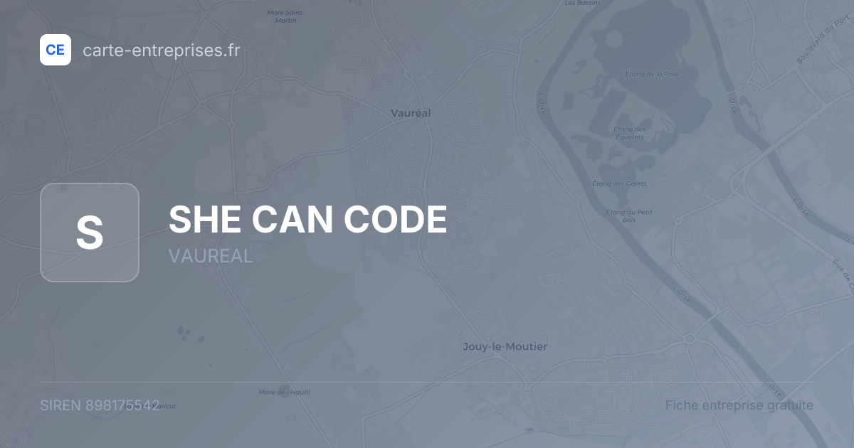 SHE CAN CODE — 898175542 — fiche entreprise