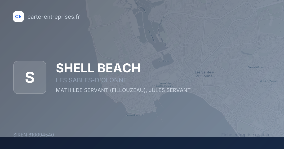 SHELL BEACH — 810094540 — fiche entreprise