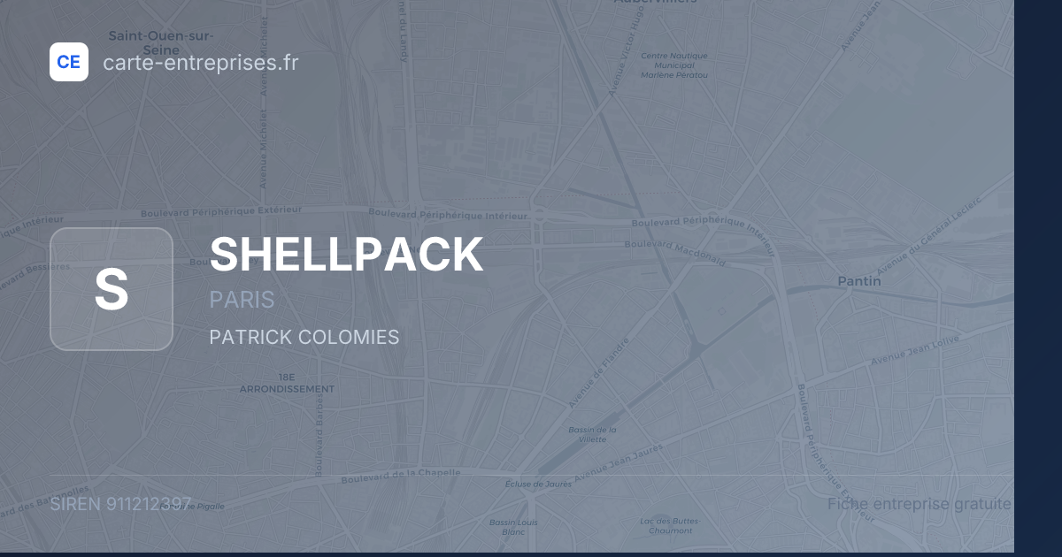 SHELLPACK — 911212397 — fiche entreprise