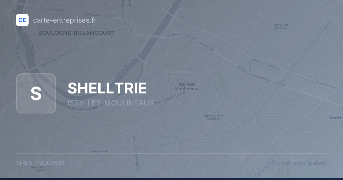 SHELLTRIE — 712004696 — fiche entreprise