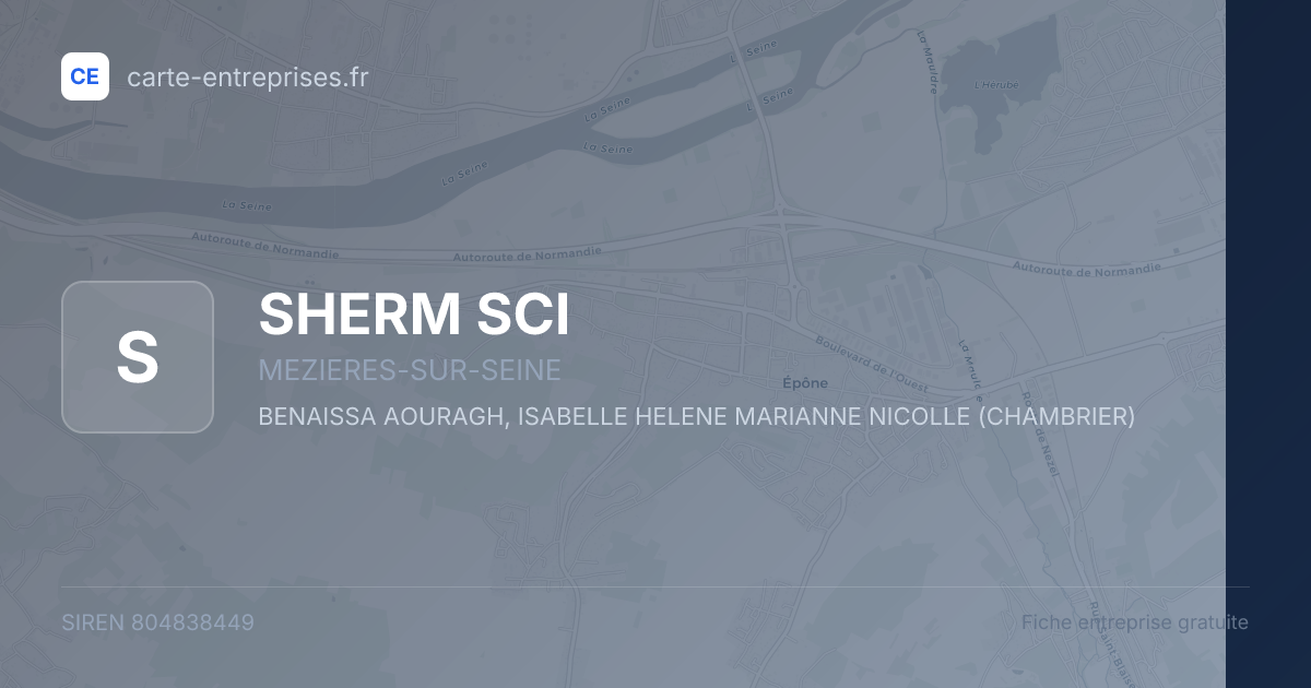 SHERM SCI — 804838449 — fiche entreprise