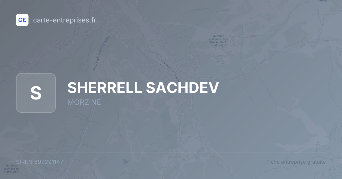SHERRELL SACHDEV — 892291147 — fiche entreprise