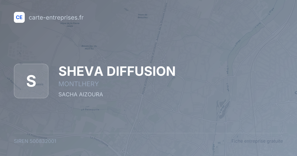SHEVA DIFFUSION — 500832001 — fiche entreprise