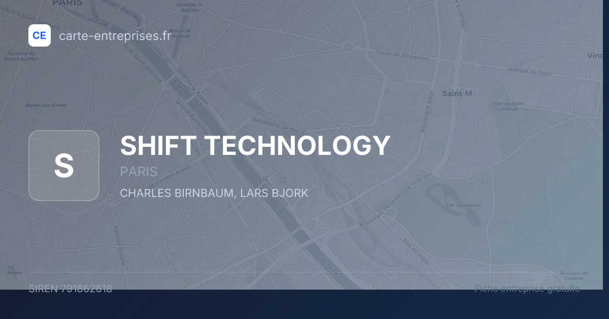 SHIFT TECHNOLOGY — 791862618 — fiche entreprise