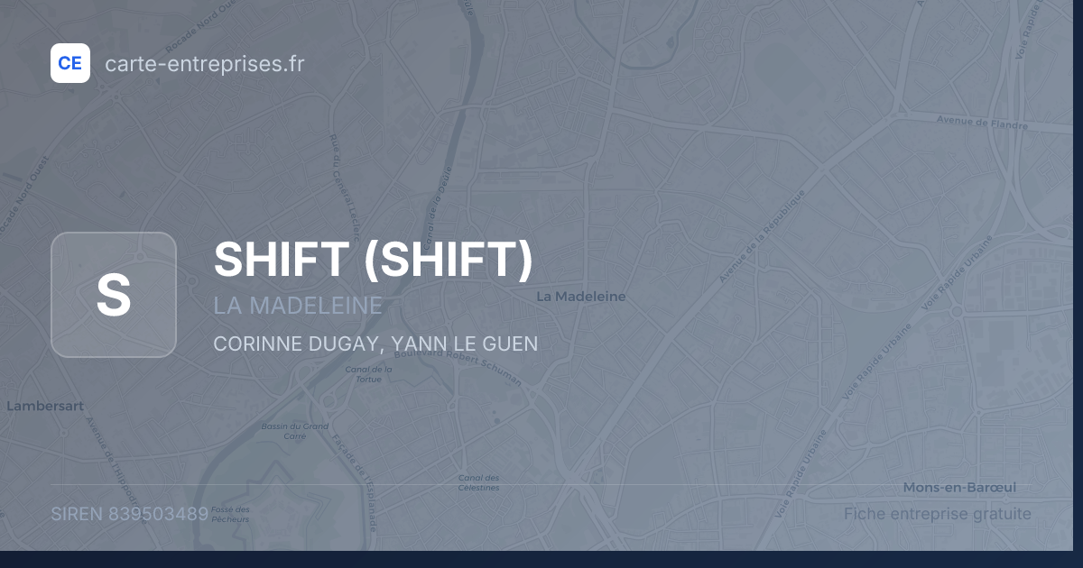 SHIFT — 839503489 — fiche entreprise