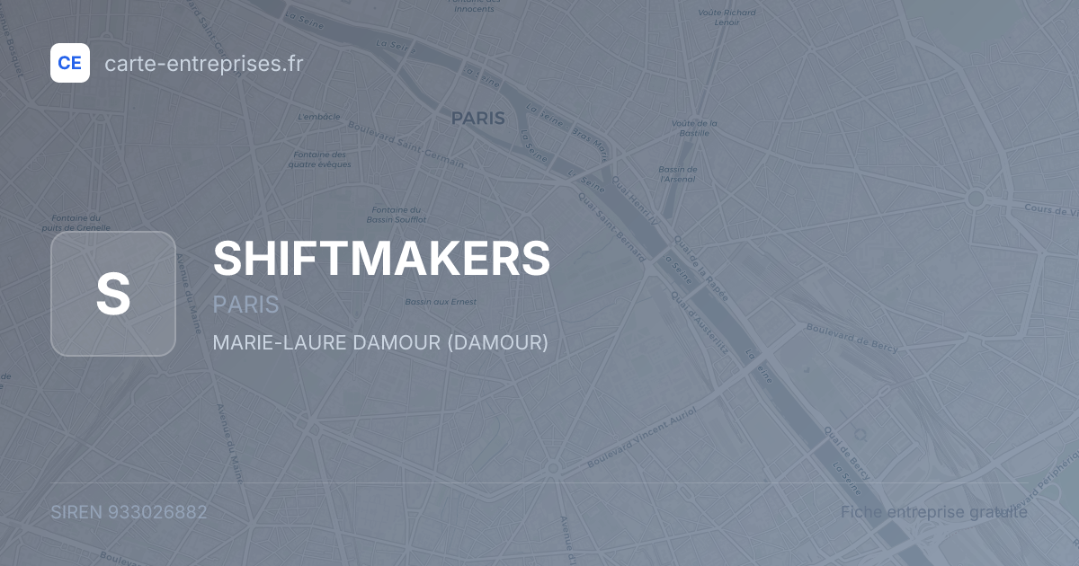 SHIFTMAKERS — 933026882 — fiche entreprise
