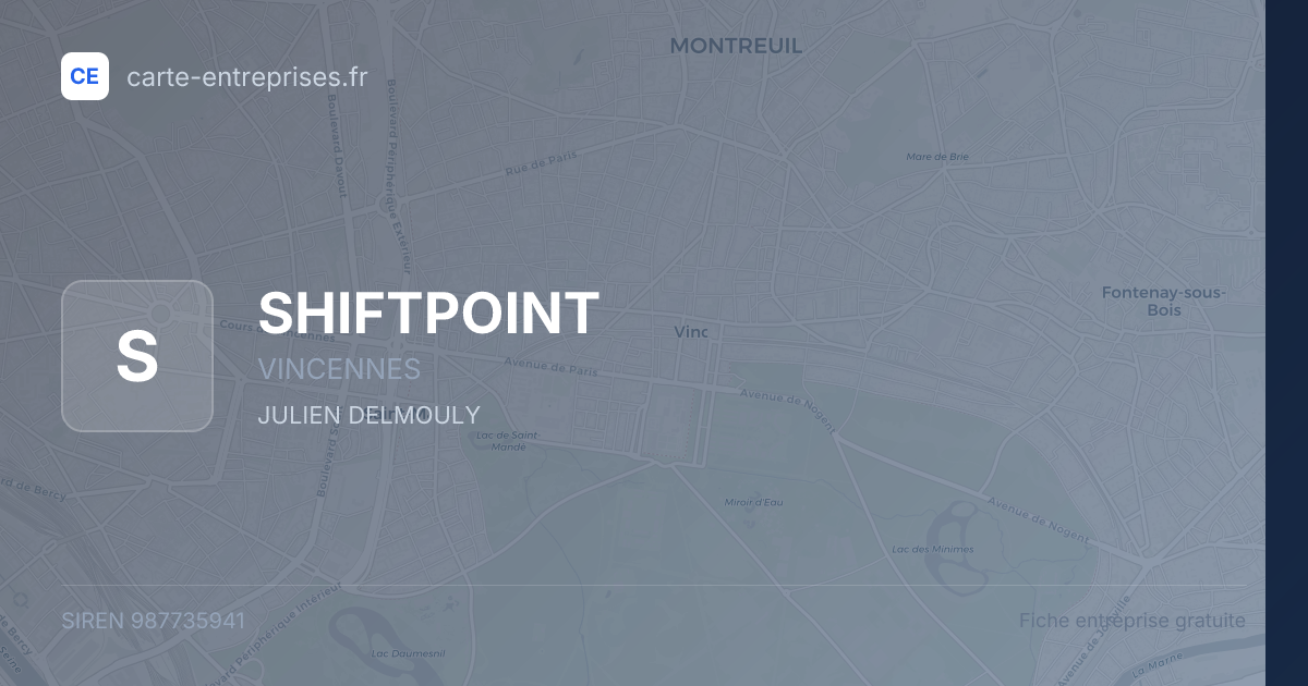 SHIFTPOINT — 987735941 — fiche entreprise