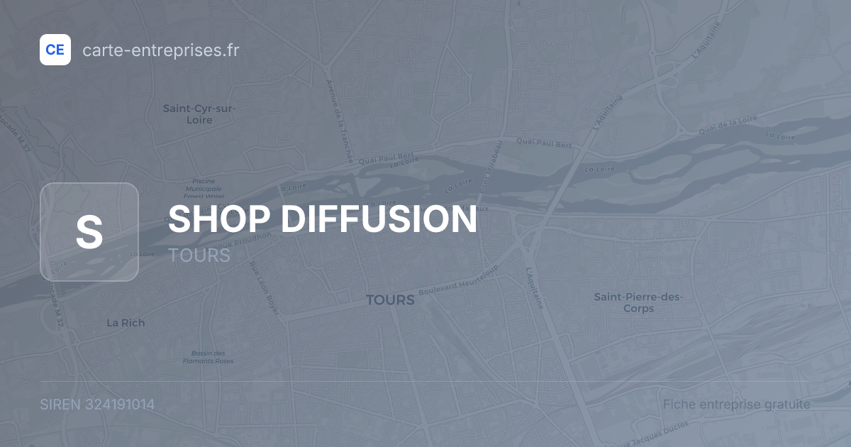 SHOP DIFFUSION — 324191014 — fiche entreprise