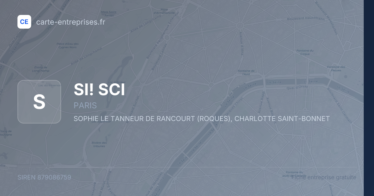 SI! SCI — 879086759 — fiche entreprise
