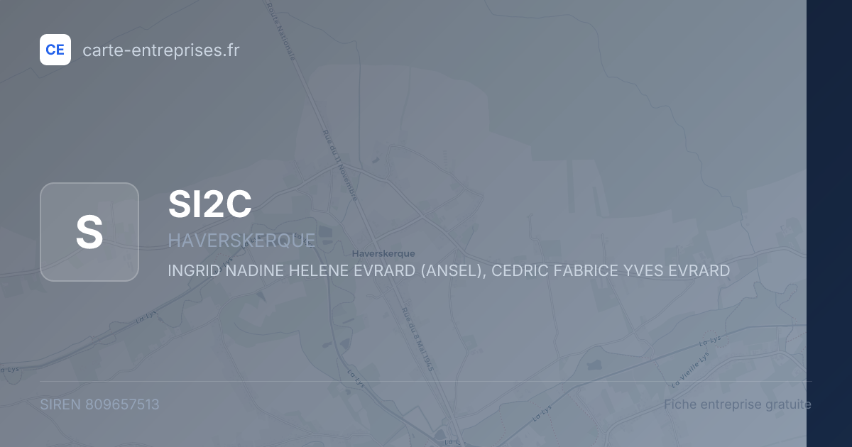 SI2C — 809657513 — fiche entreprise