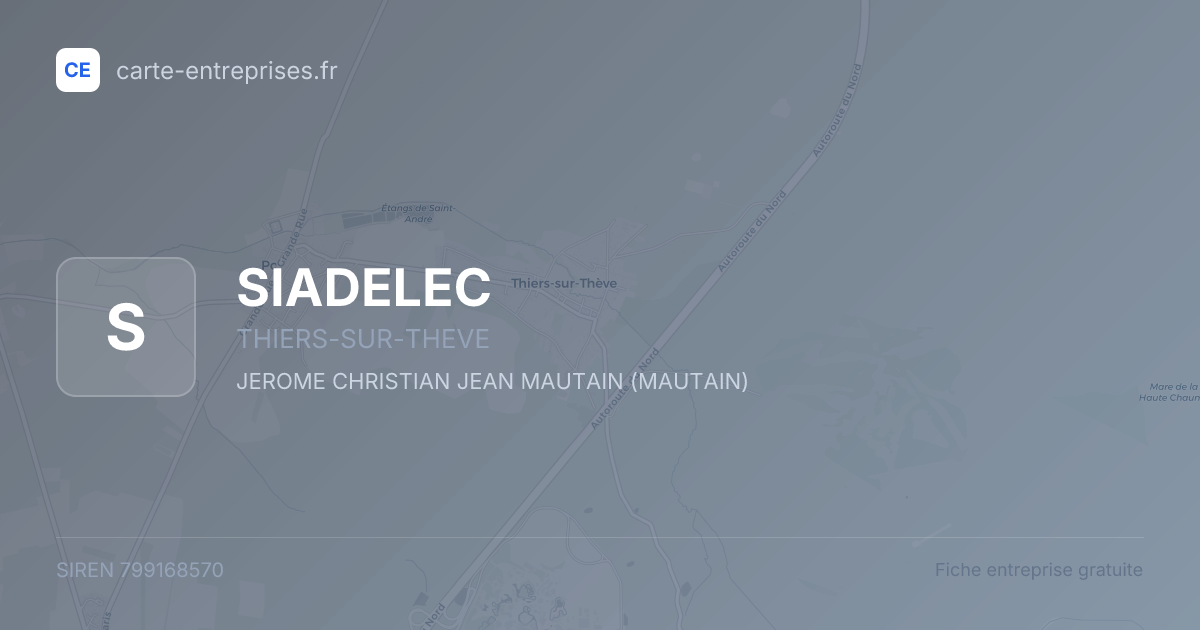 SIADELEC — 799168570 — fiche entreprise