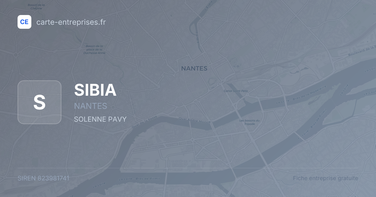 SIBIA — 823981741 — fiche entreprise