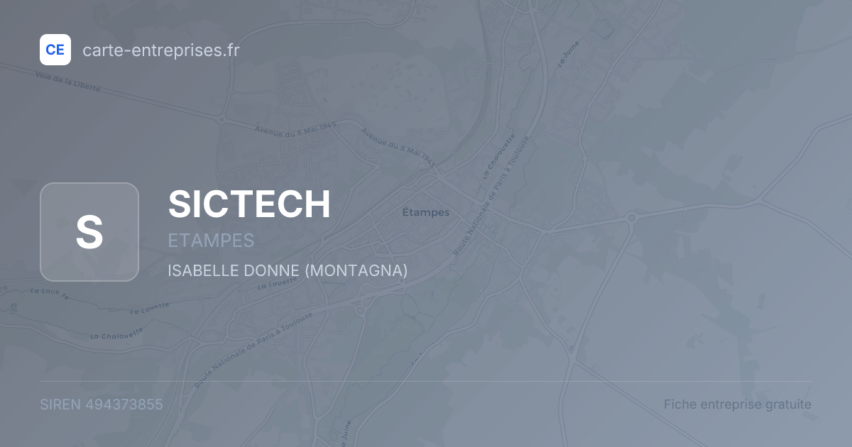 SICTECH — 494373855 — fiche entreprise