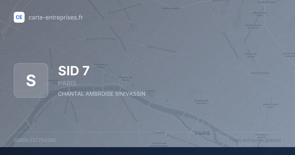 SID 7 — 537754285 — fiche entreprise