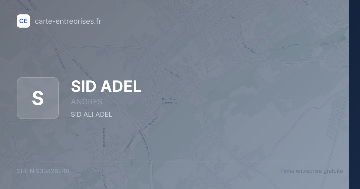 SID ADEL — 933826240 — fiche entreprise