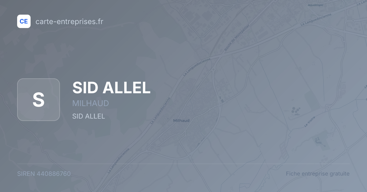 SID ALLEL — 440886760 — fiche entreprise