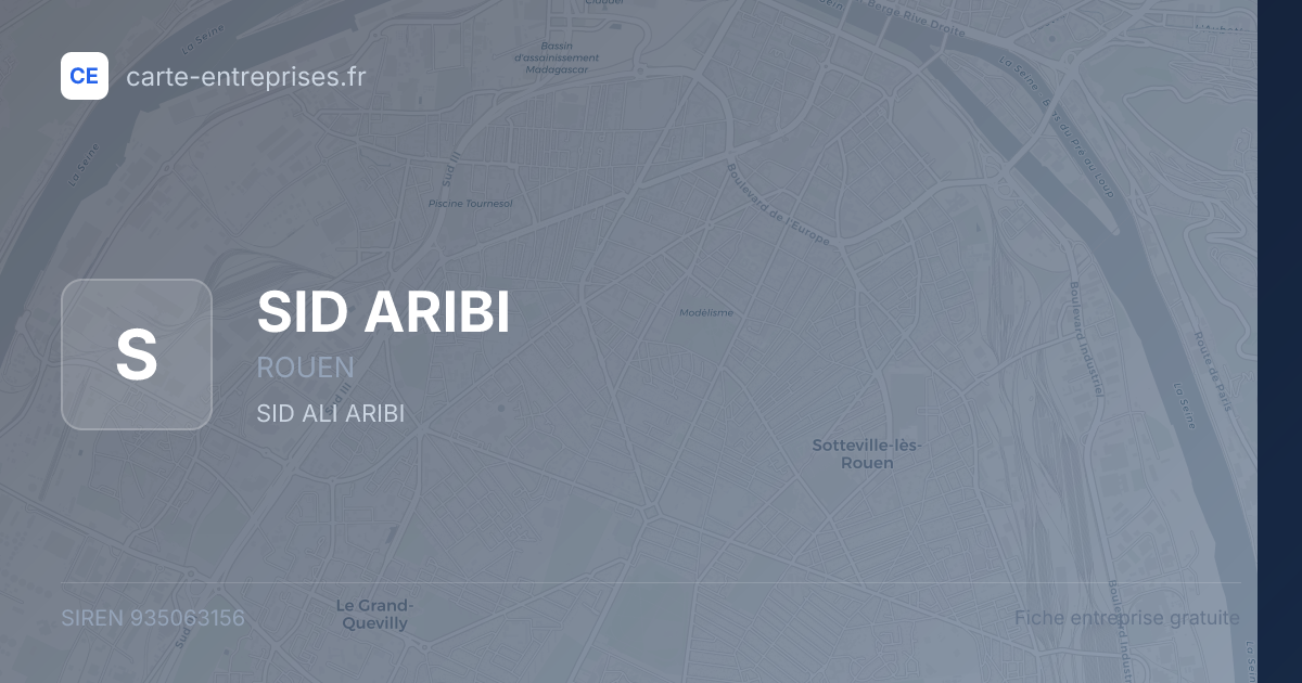 SID ARIBI — 935063156 — fiche entreprise