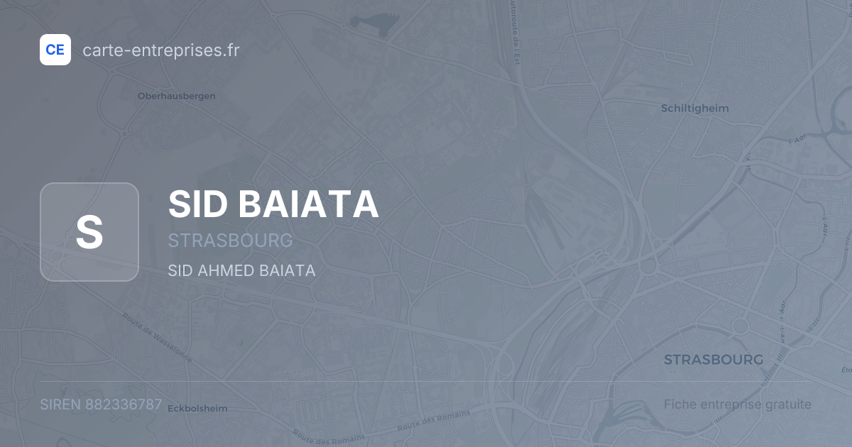 SID BAIATA — 882336787 — fiche entreprise