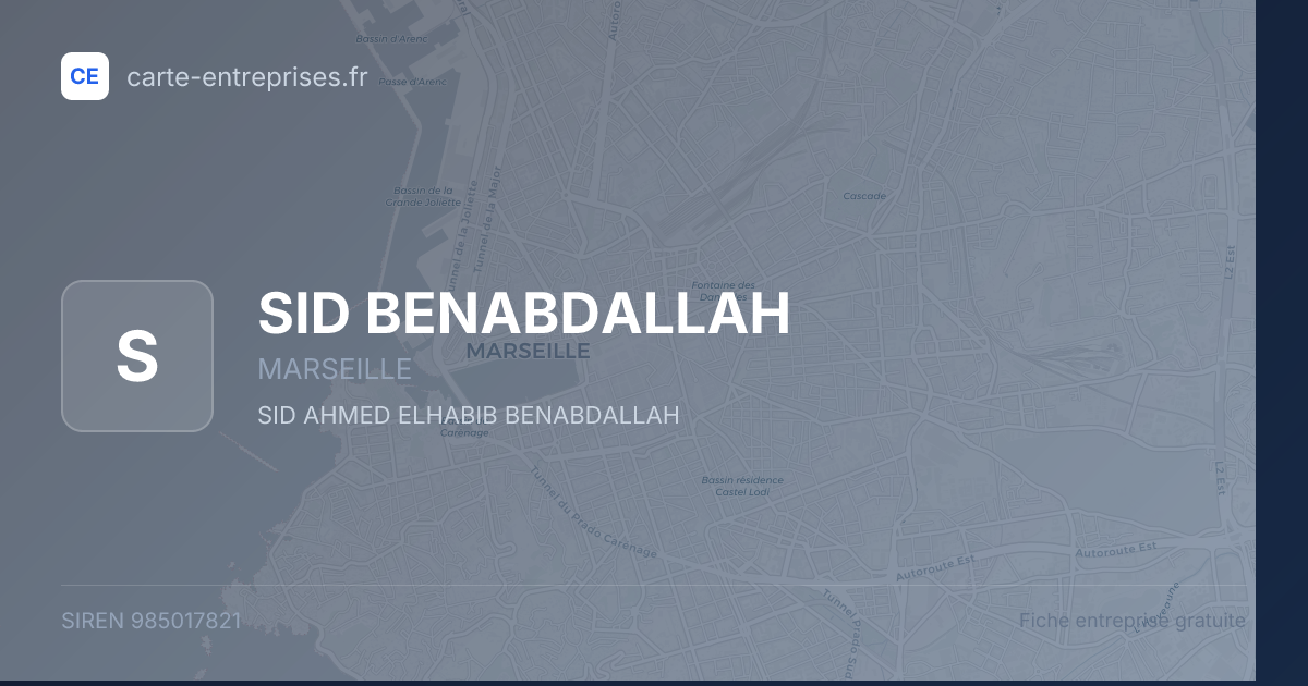 SID BENABDALLAH — 985017821 — fiche entreprise
