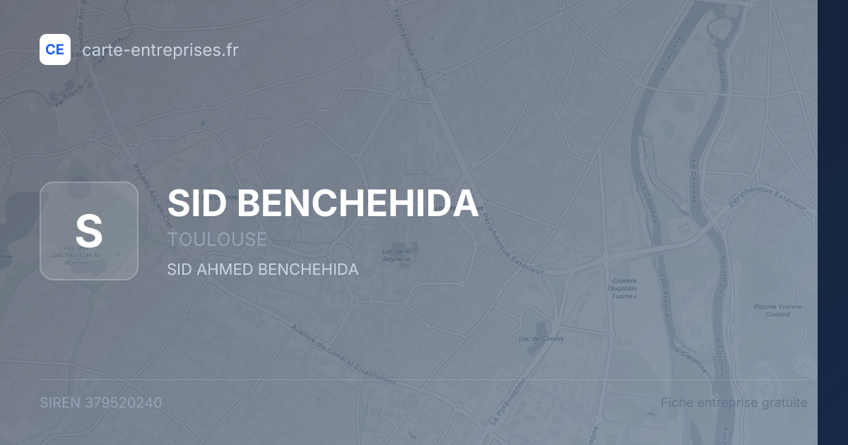 SID BENCHEHIDA — 379520240 — fiche entreprise