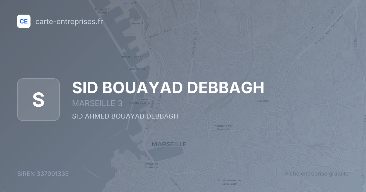 SID BOUAYAD DEBBAGH — 337991335 — fiche entreprise
