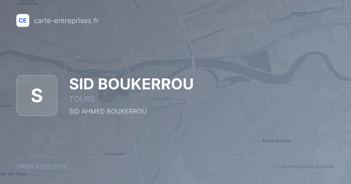 SID BOUKERROU — 522623313 — fiche entreprise
