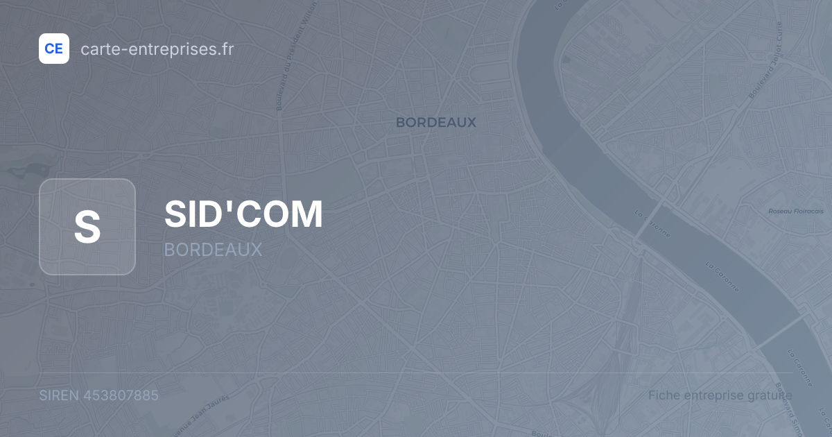 SID'COM — 453807885 — fiche entreprise
